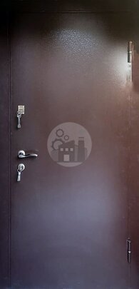 Металлическая дверь с терморазрывом, отделка порошок и ламинат-ДВ-1140